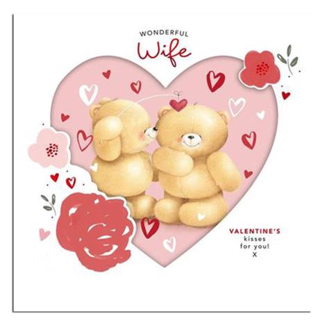 3D Wife Forever Friends Valentine's Day Card